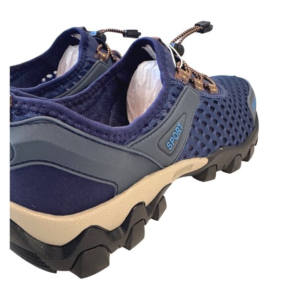 Alcubieree Sport Men\'s Size 8.5 EU 42 Mesh Sneaker NWB Navy Black main image 5